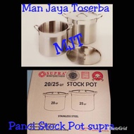 SUPRA STOCK POT 20QT 25QT SUPRA STAINLESS STEEL POT/ 20 LITER 25 LITER