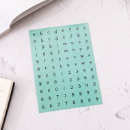 Gratis Ongkir - Numeric Sticker Tulisan Angka / Letter Capital Round Sticker / Decoration Sticker Hu