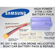 DIY Rechargeable 21700 RC drone helicopter boat SAMSUNG lipo li-ion 2S 3S 4S 5S～ 8S Lithium Battery 