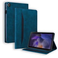 Suitable for Samsung Tab A11+37cm 2025 Flat Leather Case A9 Business Stitching Contrast Color Froste