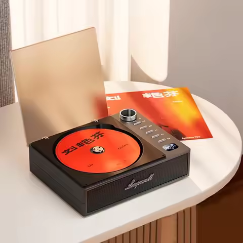 Professional 3.5MM Portable CD Player Surround Sound FM Radio USB MP3 Disk CD Player With Bluetooth 