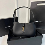 YSL LE5A7 Saint Laurent Women's Underarm Bag Original Leather High-End Half Moon Handbag