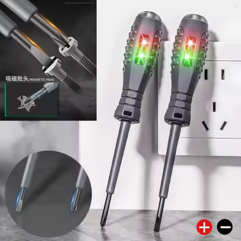 Electrician Test Word/cross Screwdrivers AC Non-contact Induction Test Pen Voltage Tester 12-250V Re