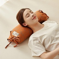 Cotton Gauze Buckwheat Leather Phone Case Cylindrical Pillow Cervical Support Improve Sleeping Candy