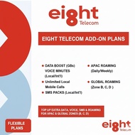 Eight Telecom Add-On Packs – $3.88 Extra Data, Talktime, SMS, IDD & Roaming | Valid Till Plan Expiry