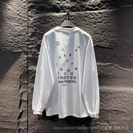 M MM6 Number Letter Round Neck Long Sleeve T-Shirt Sweatshirt Men