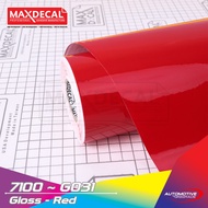 MERAH Meter Sticker Skotlite Red Gloss MAXDECAL 7100 Red Gloss
