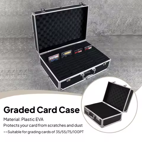 Graded , Carrying Cases, Display Case Storage Box, for Game PSA Waterproof Graded Slab Card Storage