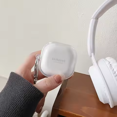 For Samsung Galaxy Buds Live 2 Pro 2 FE Case Simple and transparent TPU Earphone Case Accessories Co