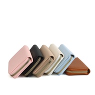 Genuine Leather Card Holder for Women Zipper Coin Purse Short Mini Coin Purse Coin