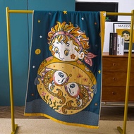 hot Lion Pattern Cotton Gauze Bath Towel for Men Women Swimming Pool Soft Absorbent Large Towels Con