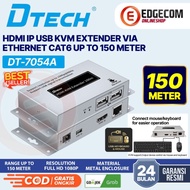 DTECH HDMI Extender USB KVM Over via LAN Cat6 Up to 150 Meters 1080p RJ45 LAN 150M DT-7054A AM