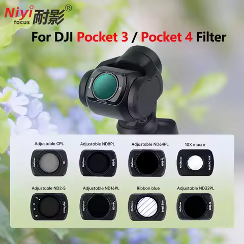 Action Camera Lens Filter MCUV CPL ND8 ND16 ND32 ND64 ND256 Star Magnetic Filter for DJI OSMO Pocket
