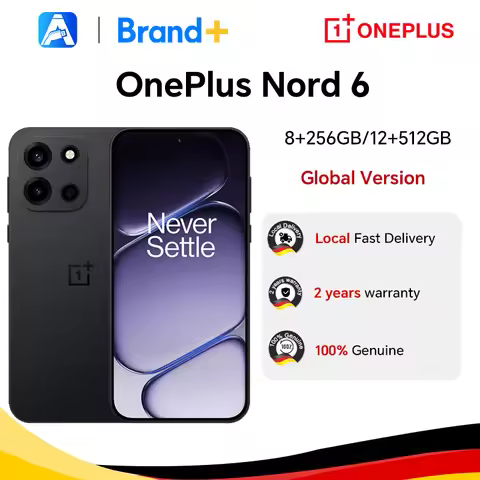 2026 New smartphone OnePlus Nord 6 5G 8GB+256GB 12GB+512GB Snapdragon 8s Gen 4 165Hz 7500mAh IP69/IP