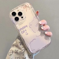 Cute Cloud Bear Soft Transparent Case for Huawei P60 Art P60 PRO P60 P50 Pro P50 P40 Pro P40 Lite P40 P30 Pro P30