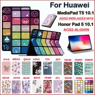 For Huawei MediaPad T5 10.1'' 2018 AGS2-W19,AGS2-L09 High Quality butterflies colored checkered Hono