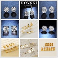 ROVSKI Raya Fashion Korean Ready Stock Jewelry Subang Tela S925 Sterl Silver Simple Dignified and Ge