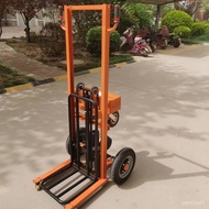 【TikTok】#Fully Automatic New Tiger Cart Electric Platform Trolley Small Hydraulic Lift Truck Manual Hydraulic Forklift