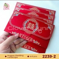 ANGPAO WEDDING PANJANG shuang xi shuangxi kawin nikah amplop merah hong pao bao