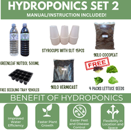 HYDROPONICS STARTER KIT 2  - FREE 4 Packs Lettuce Seeds