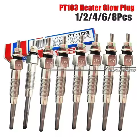 1/2/4/6/8Pcs PT103 Glow Plug 19850-54030 19850-78200-71 For Toyota Hilux Hiace Land Cruiser 1DZ,3Z,1