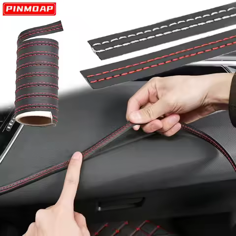 Car Interior DIY Strips Universal Decorative PU Leather Woven for Kia Rio K2 Sportage 2017 Optima K5
