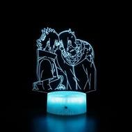 Naruto 3D LED desk lamp 16 kinds of color-changing optical illusion acrylic night light USB 3D art l