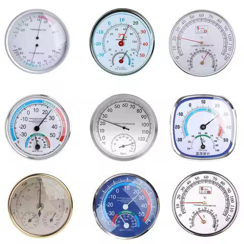 3 In 1 Wall Mounted Household Barometer Thermometer Hygrometer Weather Station Hanging Pressure HPa 