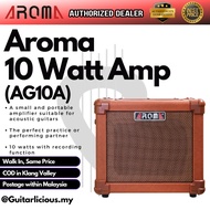 AROMA AG10A 10watt Portable Compact Acoustic Amplifier ( AG 10 / AG-10A ) Akustik ukulele violin caj