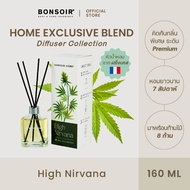 BONSOIR Home Exclusive Blend Diffuser I ก้านไม้หอม ปรับอากาศ กลิ่น High Nirvana ก้านหอม 160 ml ห้องห
