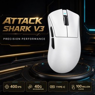 Attack Shark V3 Mouse, PAW3311,800-25000 DPI,/2.4G/,:1KHz,:1KHz,400 IPS Tetikus Attack Shark V3, den