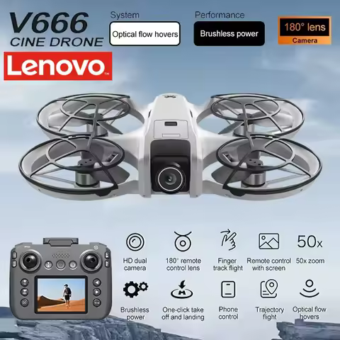 Lenovo MINI V666 Drone 4K Professional WIFI 5G Dron Obstacle Avoidance Brushless Altitude Headless M
