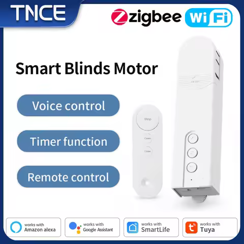 TNCE Tuya Chain Motorized Roller, WIFI Zigbee shutter Blinds Shade Drive Motor, Smart life APP, Voic
