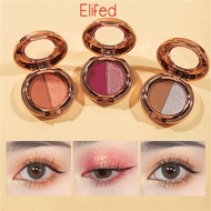 Two Tone Eyeshadow Palette Earth Tone Pearlescent Matte Glitter Eyeshadow Palette Glitter Eyeshadow