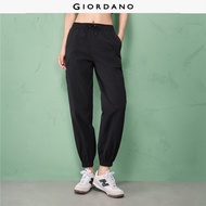 GC Women Joggers Brand Print Cargo Pockets Loose Joggers Drawstring Elastic Waist Trendy Casual Chic