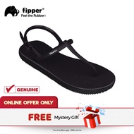Fipper Rubber Strappy Black for Women