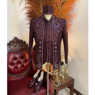 Burgundy bridal Beskap | Groom's Beskap | Premium groom's Beskap