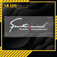 Car Hood Sticker Model CP04 Sport Mind Performance - CP04 PERFORMANCE - Waterproof, Durable Car Hood