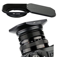 Black Square Metal Lens Hood Shade w/Cover Cap for Fujifilm Fujinon XC 35mm F2 & XF 23mm / 35mm F2 R
