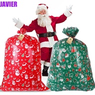 JAVIER 2pcs or 3pcs Large Drawstring Gift Bag, Large Capacity Christmas Atmosphere Christmas Bag, Ch