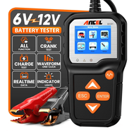 ANCEL BA301 เครื่องทดสอบแบตเตอรี่ดิจิตอล 12V 100-2000 CCA เครื่องวิเคราะห์การทดสอบการหมุนและการชาร์จ