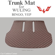 WULING Trunk Mat for Bingo & Yep Premium Leather Trunk Tray Mat Car Floor Matting High Quality Cargo