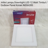 Inlite Lampu Downlight LED 12 Watt Plafon Timbul Panel Kotak In Lite