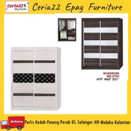 [Siap Pasang] 5' x 7' Wardrobe  / Almari Baju