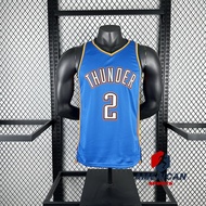 2025 Men's Oklahoma City Thunder #2 Shai Gilgeous Alexander Blue Basketball Jersey