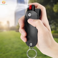 2Pcs Pepper Spray Pouch Mini Portable Pepper Spray Holster PU Leather Top Flap Spray Protective Hols