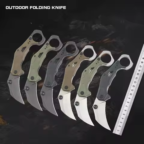 Kesiwo 2064 8CR13MOV Blade Folding Knife G10 Handle Bearing Camping Hunting Pocket Survival Outdoor 