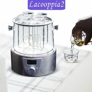 [Lacooppia2] Sake Pot Set Sake Tank Sake Cups Transparent for Hotel Home Housewarming