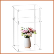 Acrylic Bedside Table Tall Nightstand Bedside Table 3 Tier Slim Small End Table Home Decor Accent Ta