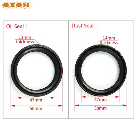 OTOM 47x58x11 47 58 11 Motorcycle Front Fork Damper Oil Seal and Dust Seal For HONDA KAWASAKI SUZUKI